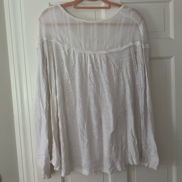 Free People Light White Top - Picture 2 of 2